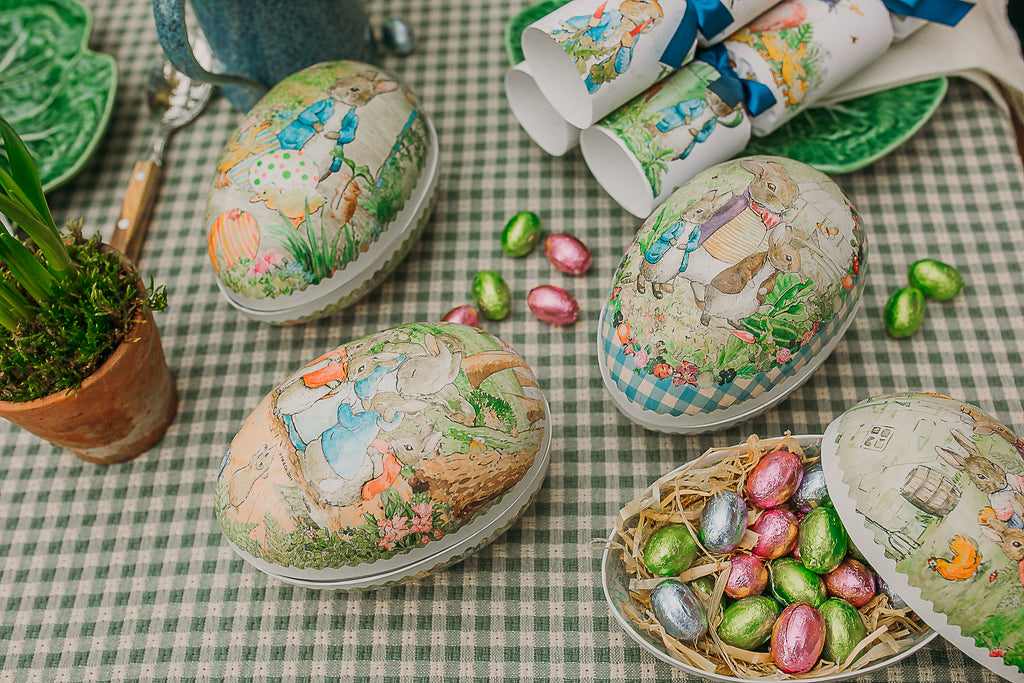 CARD EASTER EGG - BEATRIX POTTER, PETER RABBIT - WITH MOTHER