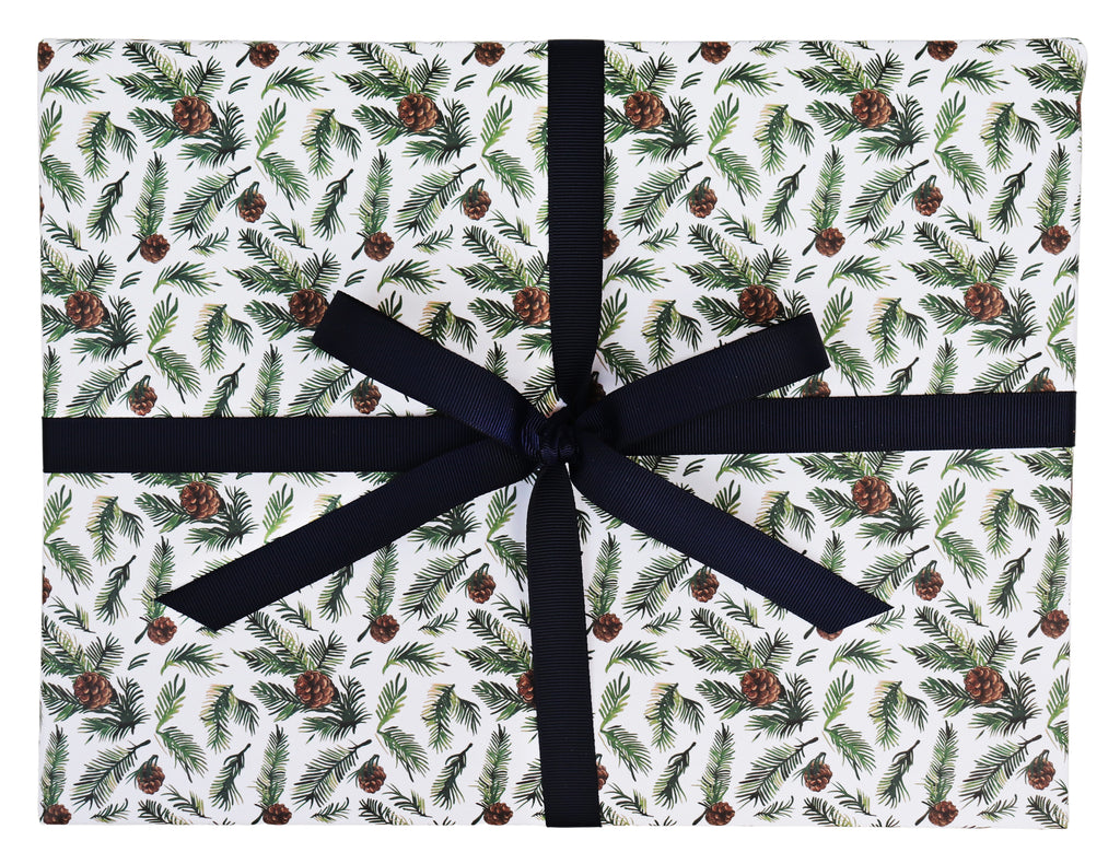 PINE CONE SPRUCE CHRISTMAS WRAPPING PAPER