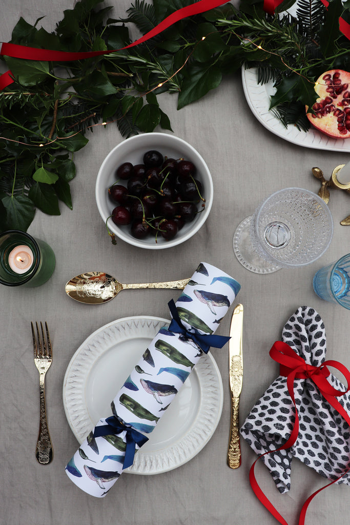 WINTER WHALES LUXURY CHRISTMAS CRACKERS - VERY LIMITED STOCK