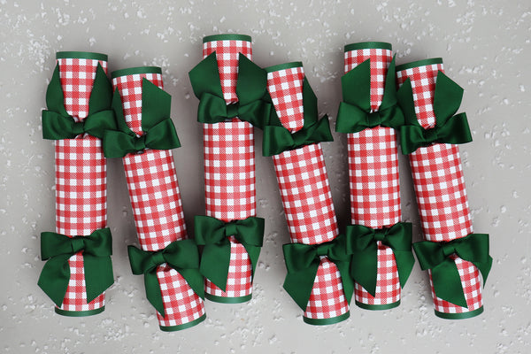 Gingham Bow Reindeer Crackers main image 1