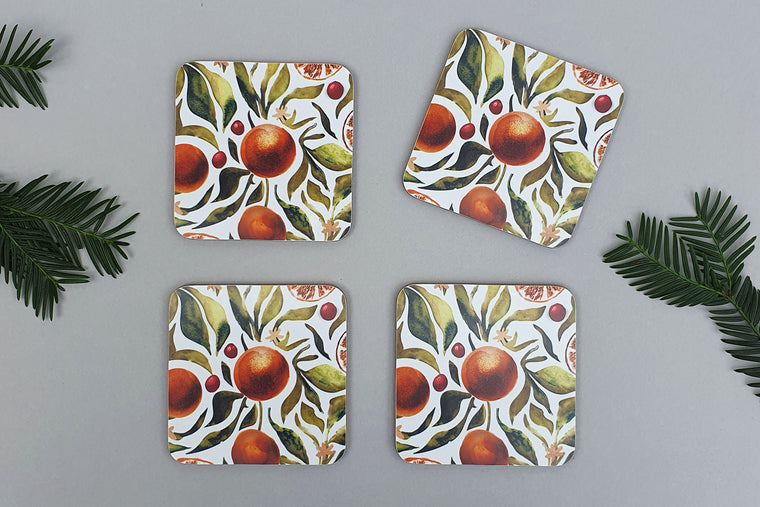 CLEMENTINE COASTER SET OF FOUR