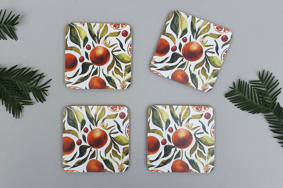 CLEMENTINE COASTER SET OF FOUR