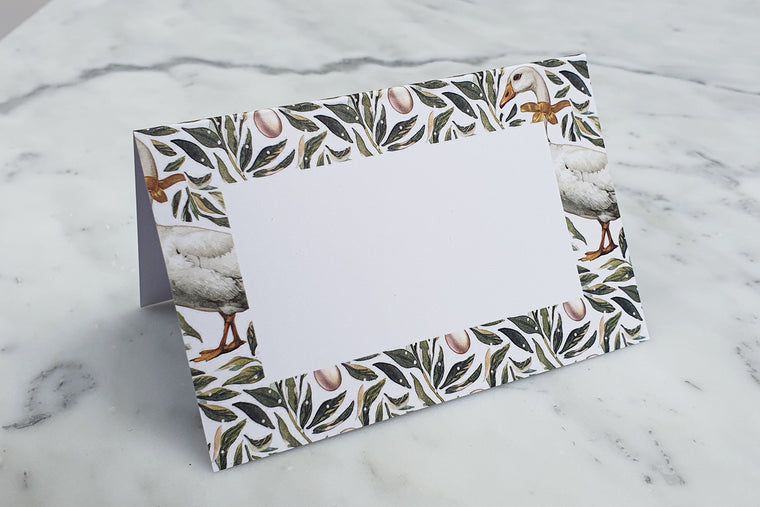 GEESE NAME PLACE CARDS