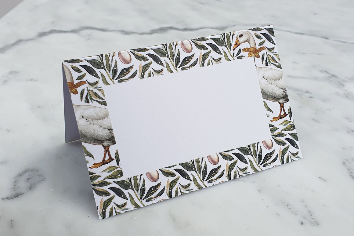 GEESE NAME PLACE CARDS