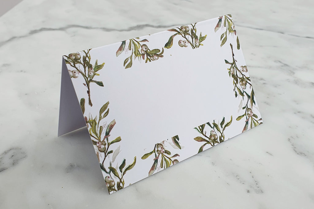 MISTLETOE NAME PLACE CARDS