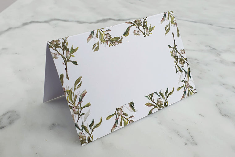 MISTLETOE NAME PLACE CARDS