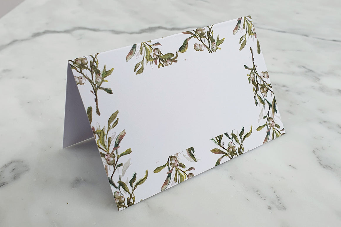 MISTLETOE NAME PLACE CARDS