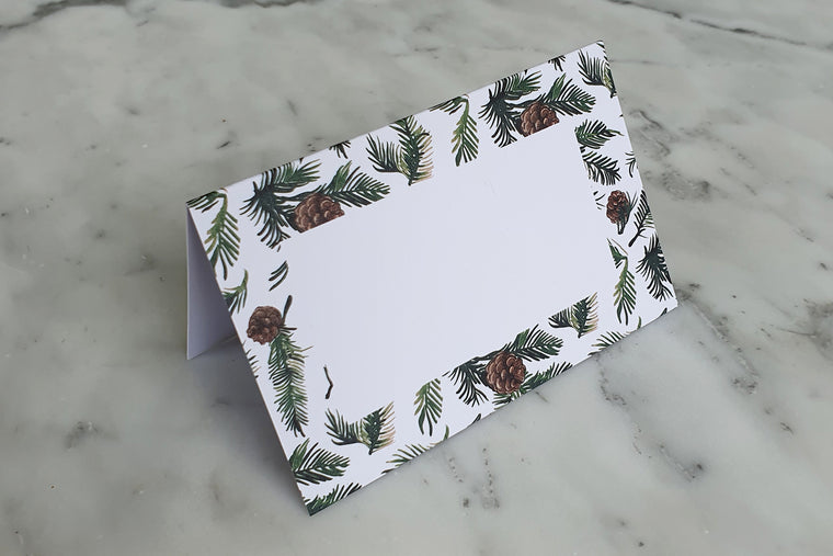PINE CONE NAME PLACE CARDS