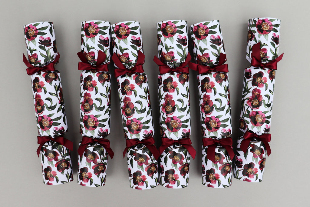 CHRISTMAS ROSE LUXURY CHRISTMAS CRACKERS