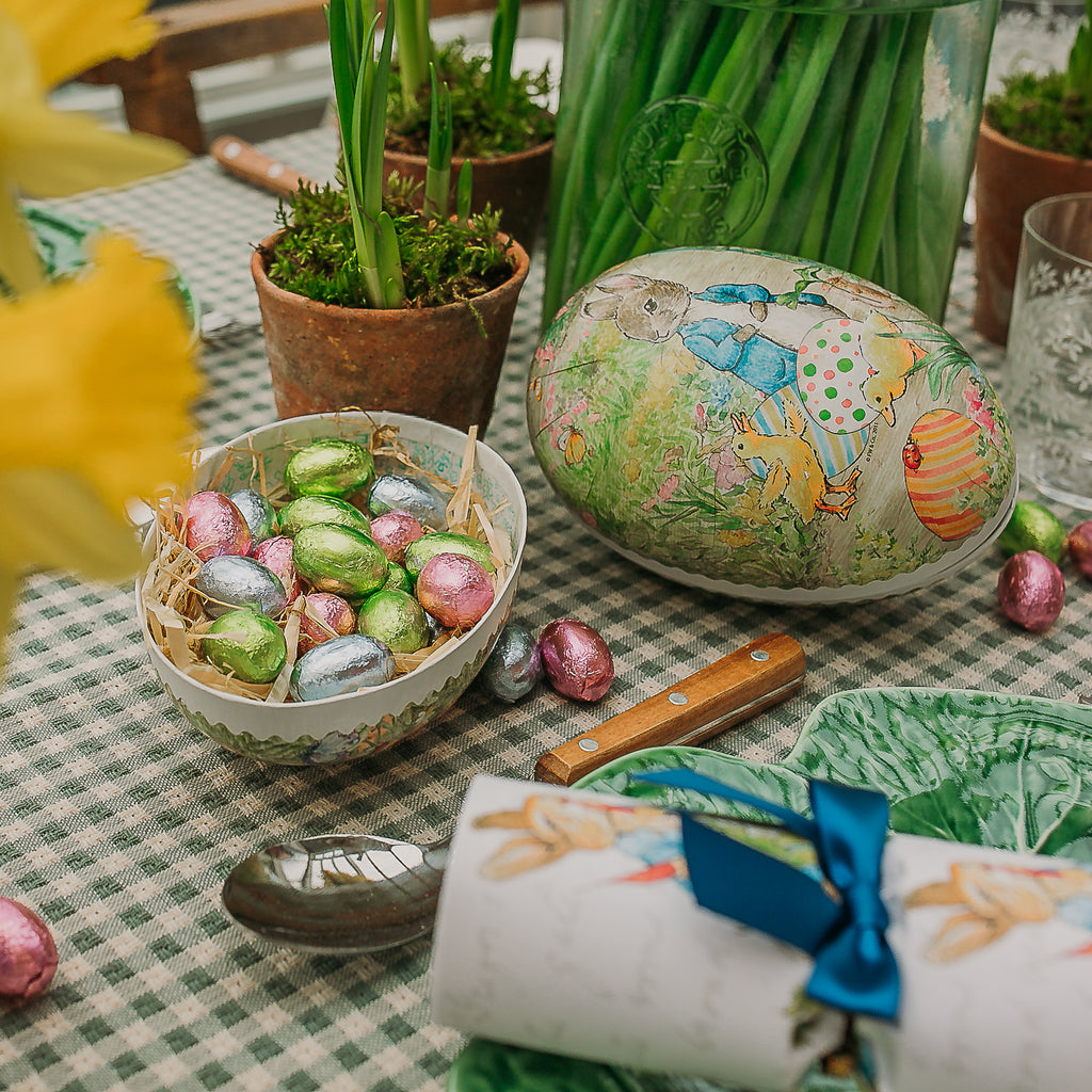 CARD EASTER EGG - BEATRIX POTTER, PETER RABBIT - EGG BASKET