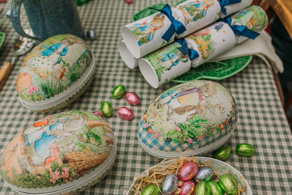 CARD EASTER EGG - BEATRIX POTTER, PETER RABBIT - ALL THE RABBITS