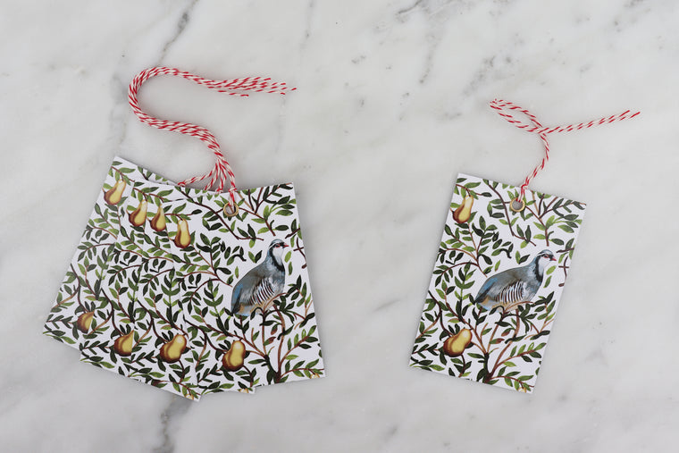 PARTRIDGE CHRISTMAS GIFT TAGS