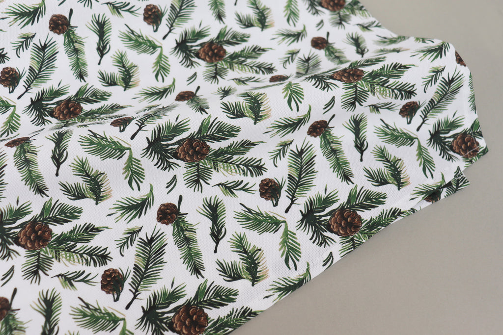 PINE CONE SPRUCE COTTON TABLE RUNNER