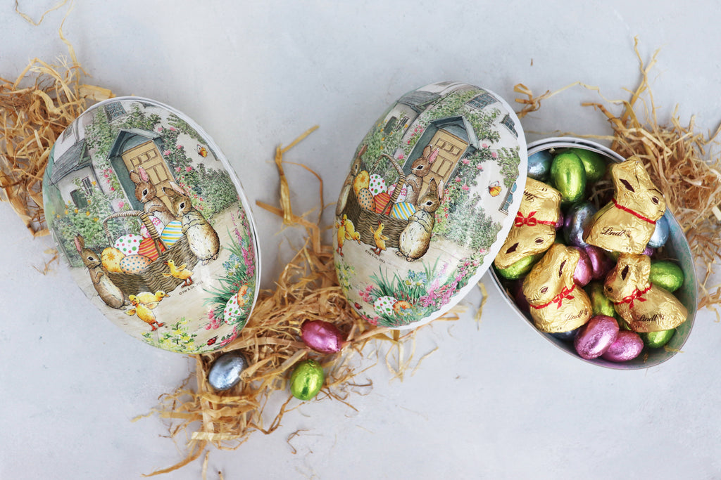 CARD EASTER EGG - BEATRIX POTTER, PETER RABBIT - EGG BASKET