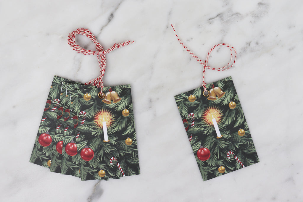 CHRISTMAS TREE CHRISTMAS GIFT TAGS