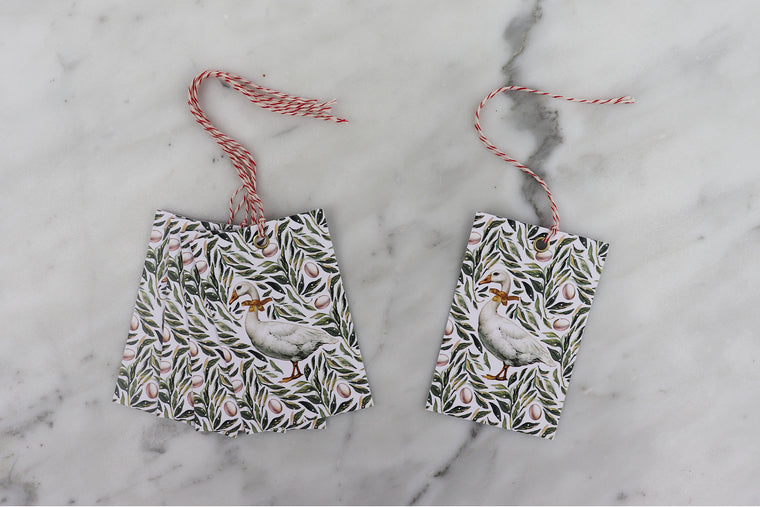 GEESE CHRISTMAS GIFT TAGS