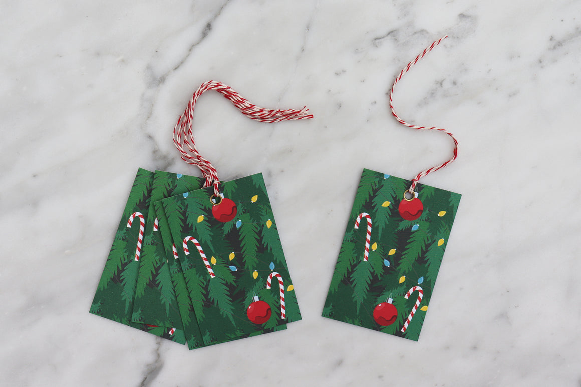 CHRISTMAS TREE (OLD) CHRISTMAS GIFT TAGS