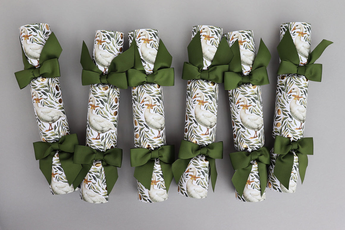 REGENCY GEESE LUXURY CHRISTMAS CRACKERS