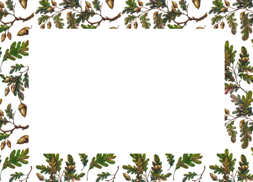 OAK LEAVES & ACORNS GIFT LABELS