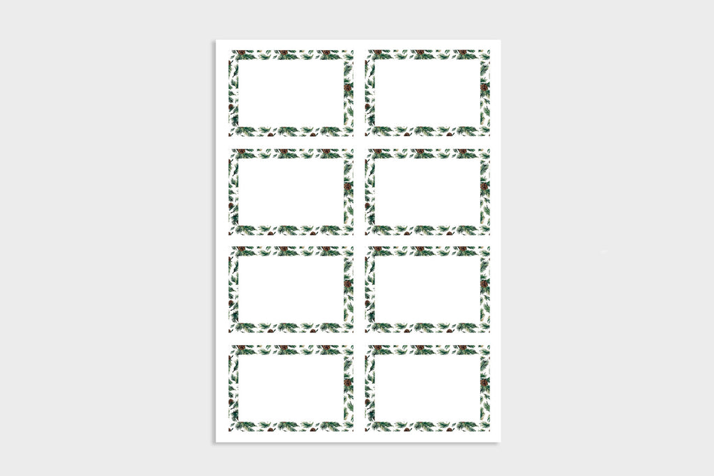 PINE CONE GIFT LABELS