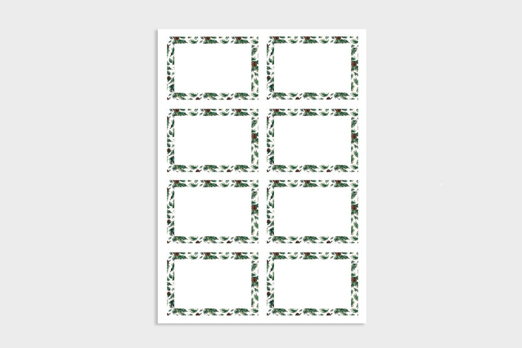 PINE CONE GIFT LABELS