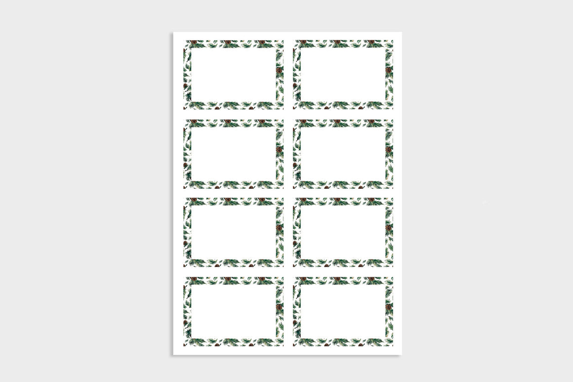 PINE CONE GIFT LABELS