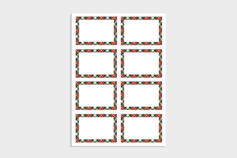 TARTAN GIFT LABELS