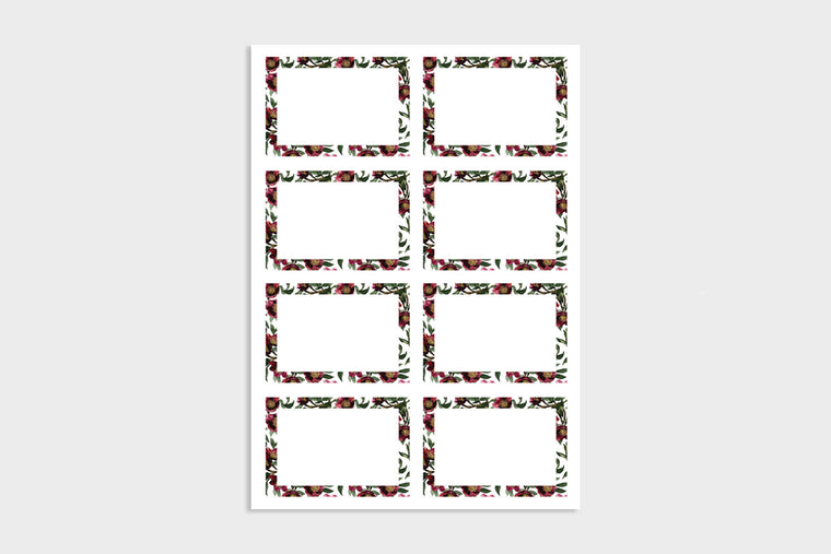 CHRISTMAS ROSE CHRISTMAS GIFT LABELS