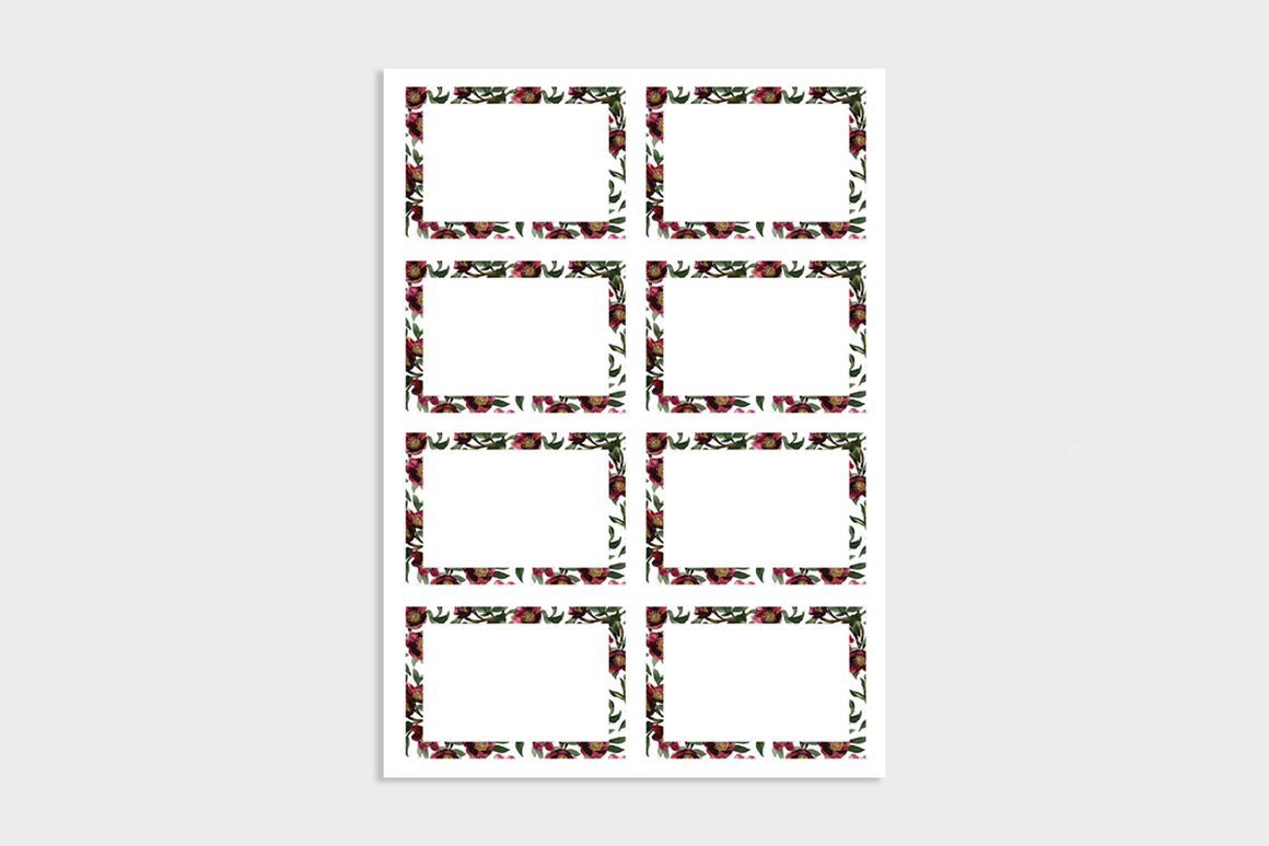 CHRISTMAS ROSE CHRISTMAS GIFT LABELS