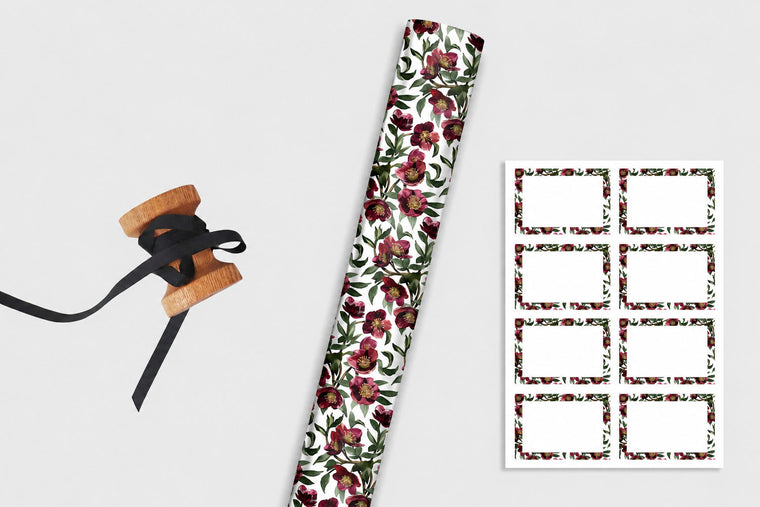 CHRISTMAS ROSE WRAPPING PAPER BUNDLE - PRE-ORDER