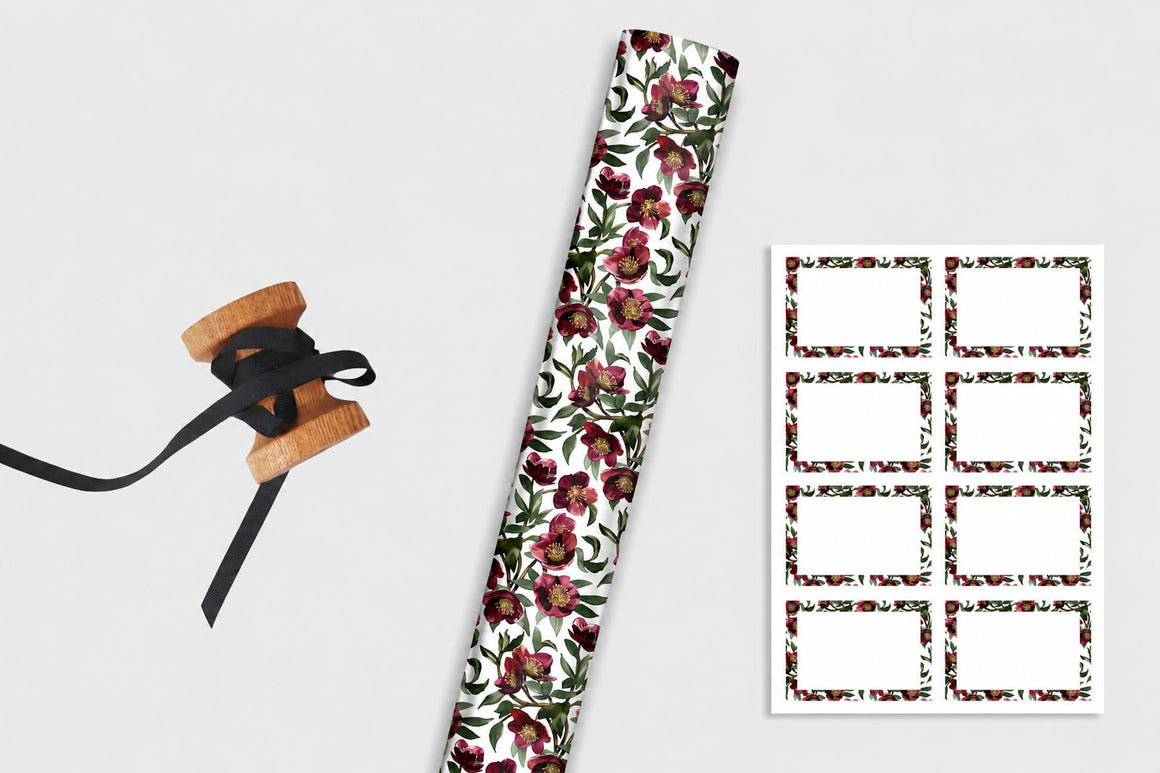 CHRISTMAS ROSE WRAPPING PAPER BUNDLE - PRE-ORDER