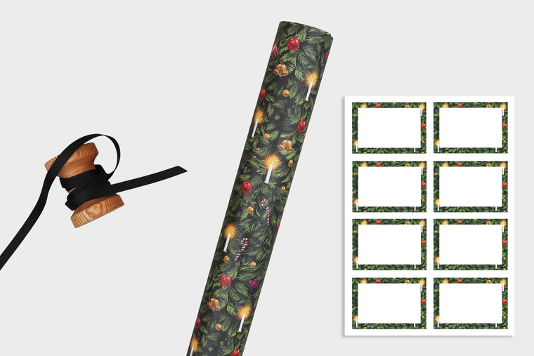 CHRISTMAS TREE WRAPPING PAPER BUNDLE
