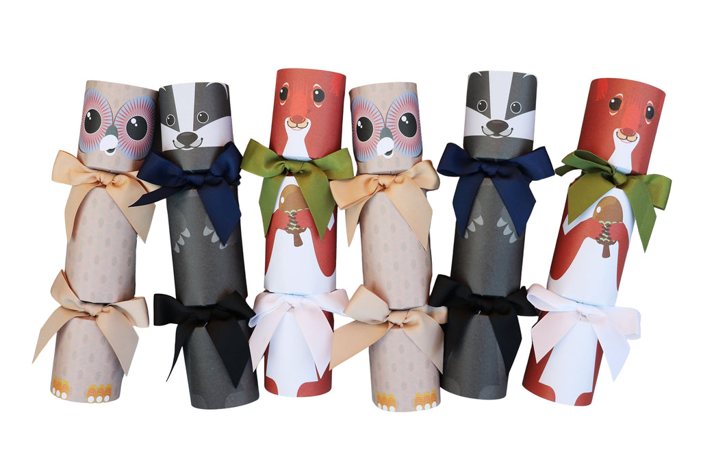 FOREST FRIENDS LUXURY CHRISTMAS CRACKERS