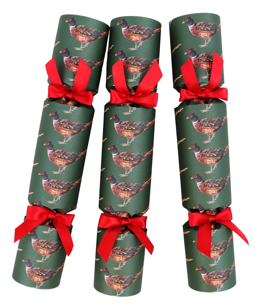 PHEASANT LUXURY CHRISTMAS CRACKERS