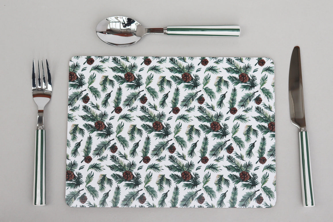 PINE CONE SPRUCE PLACEMAT SET OF FOUR