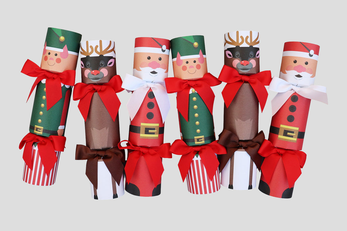 NORTH POLE FRIENDS LUXURY CHRISTMAS CRACKERS (PRE-ORDER)