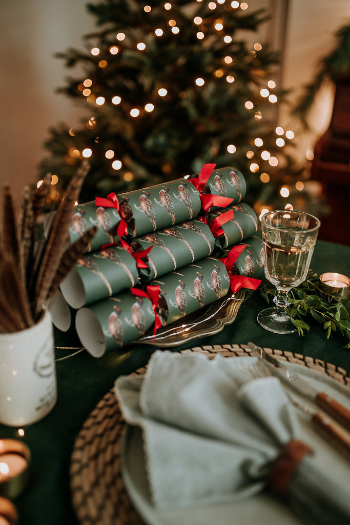 PHEASANT LUXURY CHRISTMAS CRACKERS