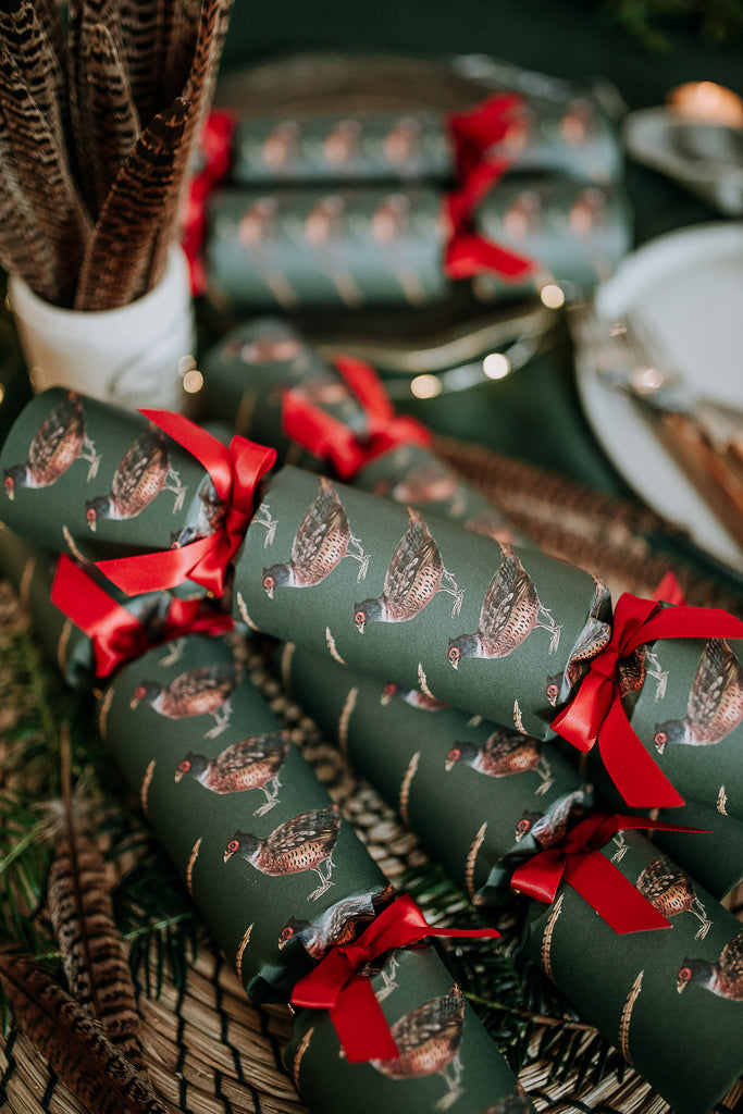 PHEASANT LUXURY CHRISTMAS CRACKERS