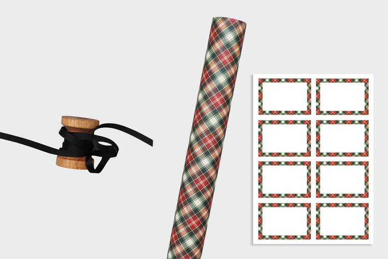 TRADITIONAL TARTAN WRAPPING PAPER BUNDLE