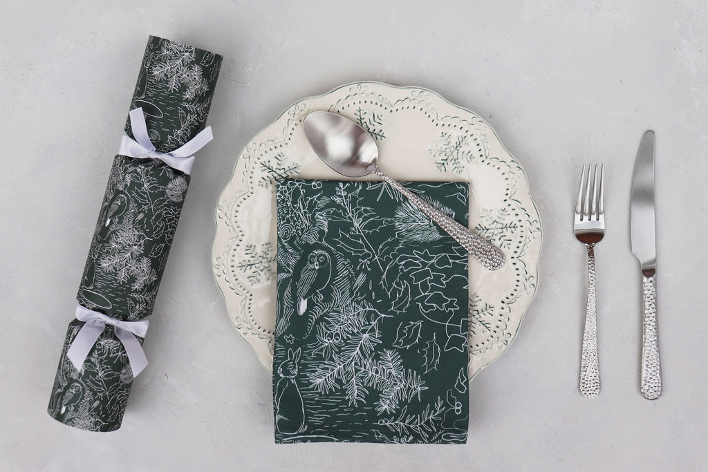 SET OF TWO FABLE FOREST COTTON NAPKINS