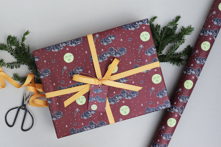 SILENT NIGHT CHRISTMAS WRAPPING PAPER
