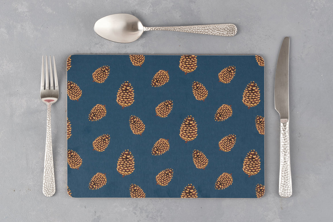 PINE CONE PLACEMAT SET OF FOUR