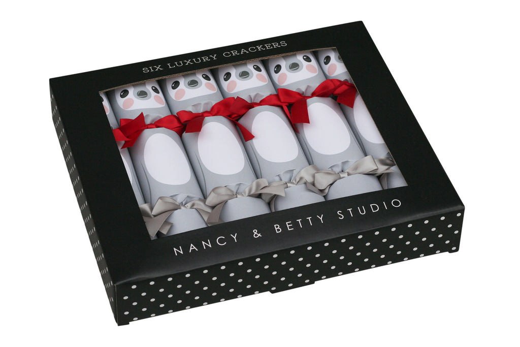 Kids Christmas crackers - penguin design | Nancy & Betty Studio