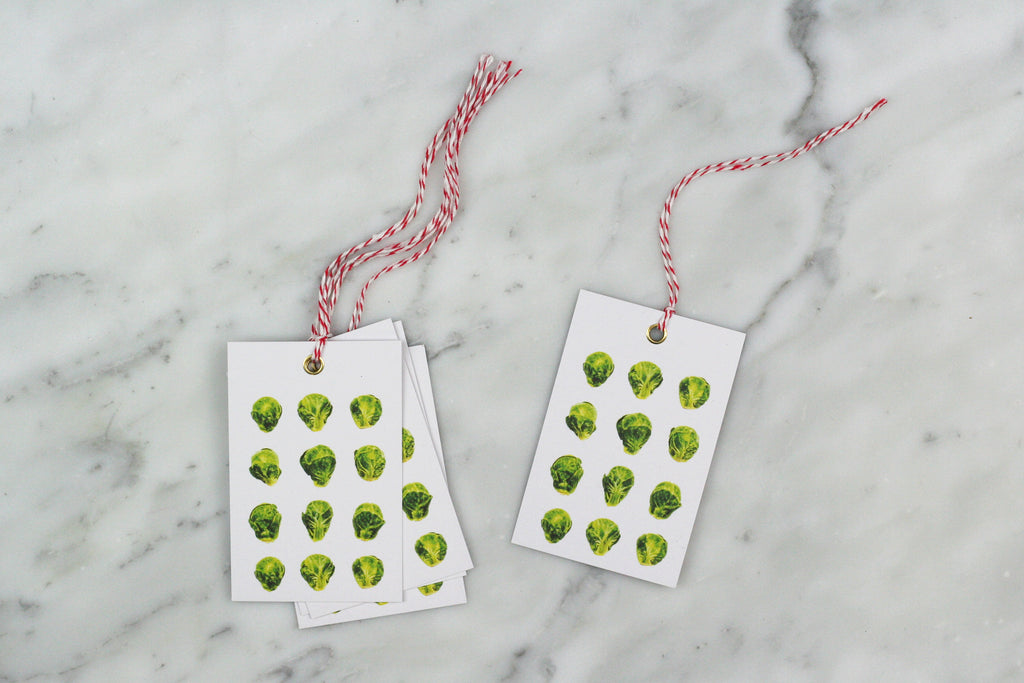 BRUSSELS SPROUT CHRISTMAS WRAPPING PAPER