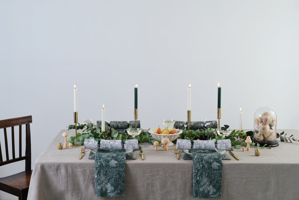 christmas crackers fable forest tablescape luxury 