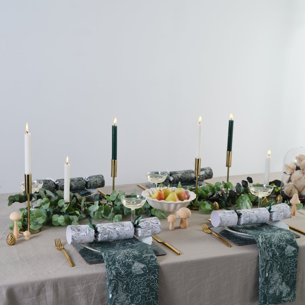 christmas crackers fable forest tablescape luxury 