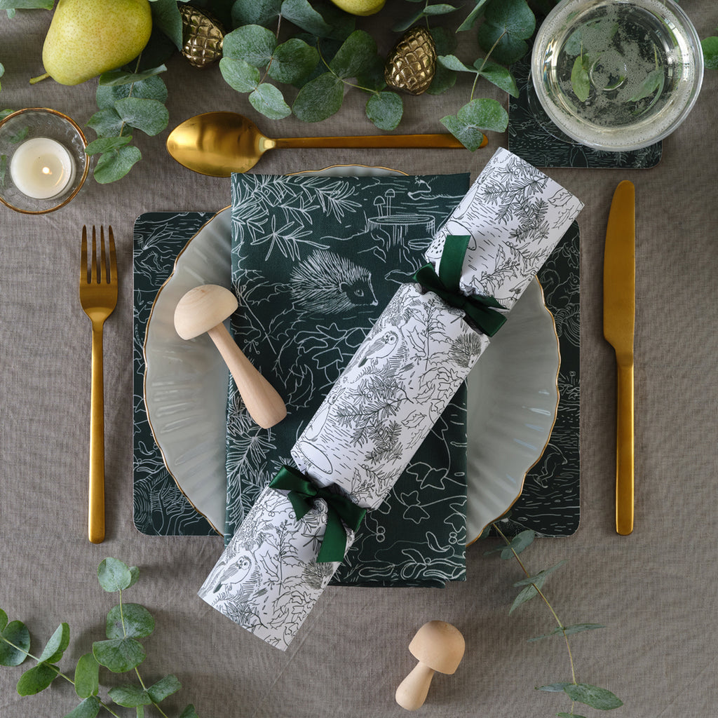 fable forest placemats and coasters