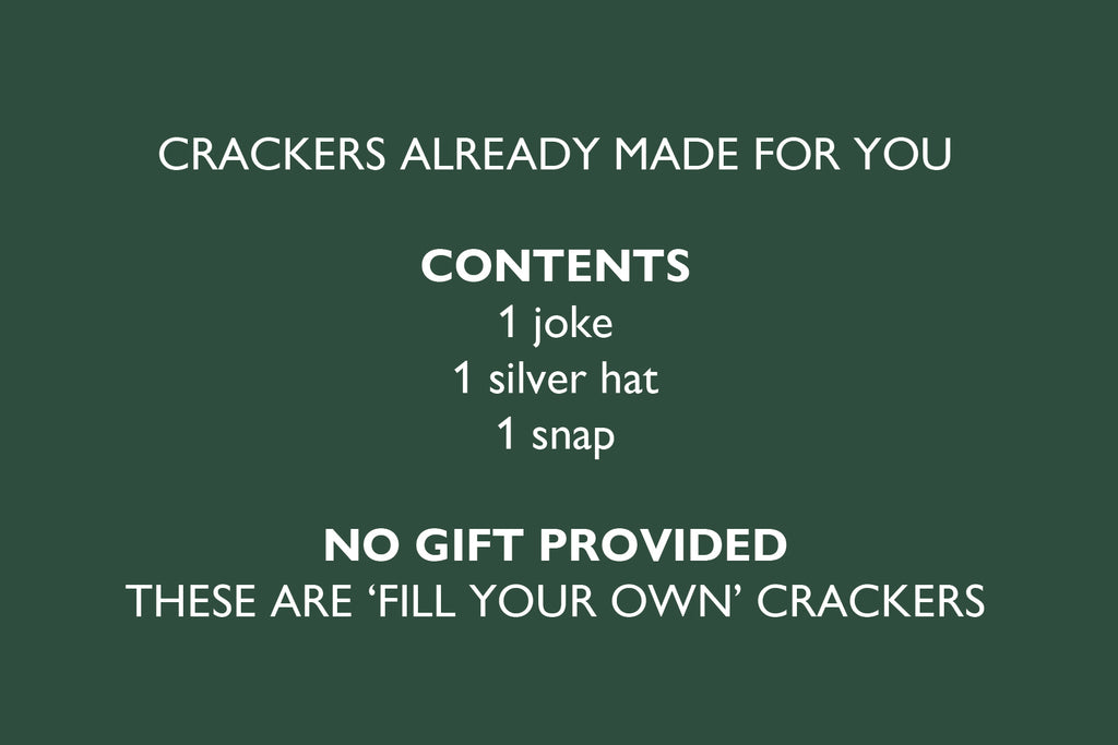 fill your own luxury christmas crackers