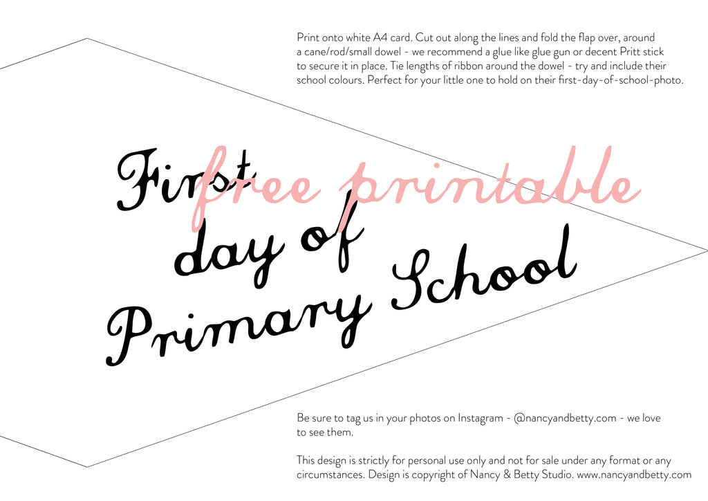 FIRST DAY OF YEAR 7 BANNER