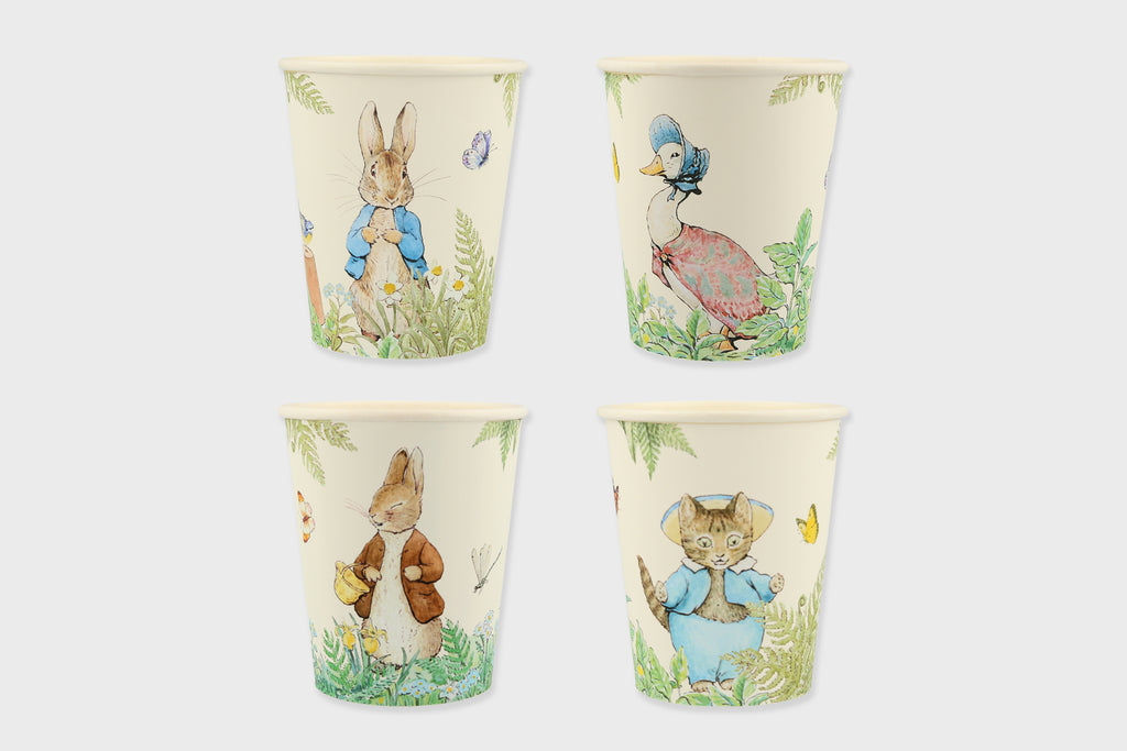 PETER RABBIT CUPS (x8)